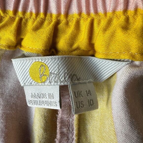 Boden Janie Pajama Bottom Pants Milk Wasp Pink Gold 10 - Picture 6 of 6